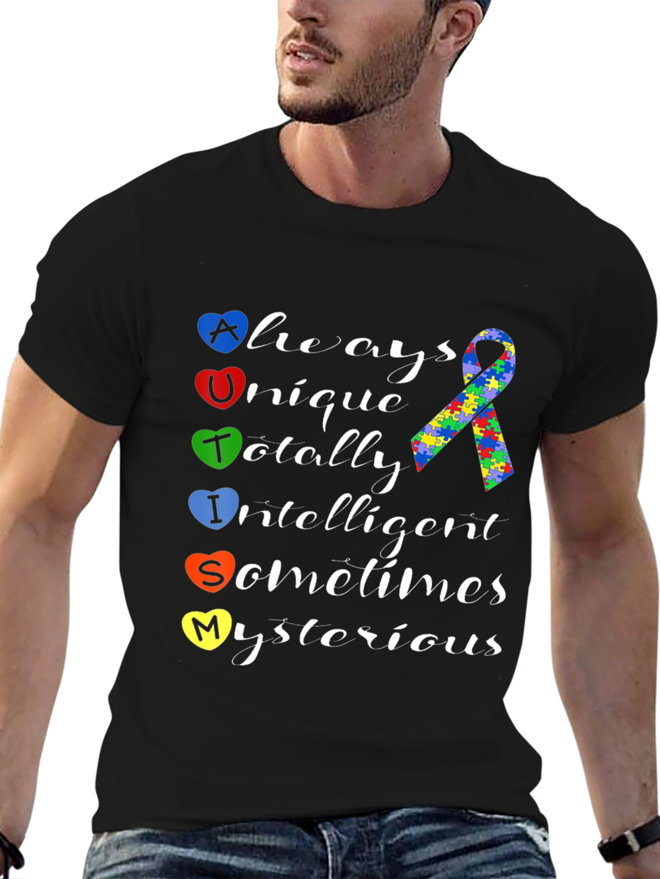 Autism Awareness Heart T-Shirt - Always Unique