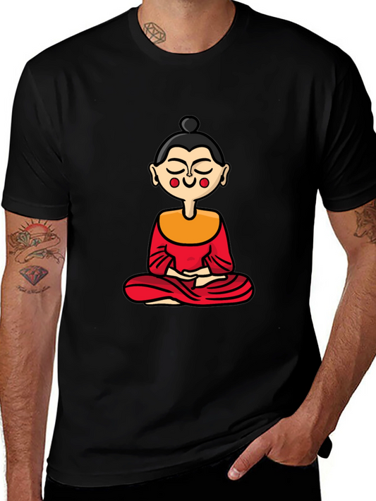 Buddha Cartoon Graphic T-Shirt