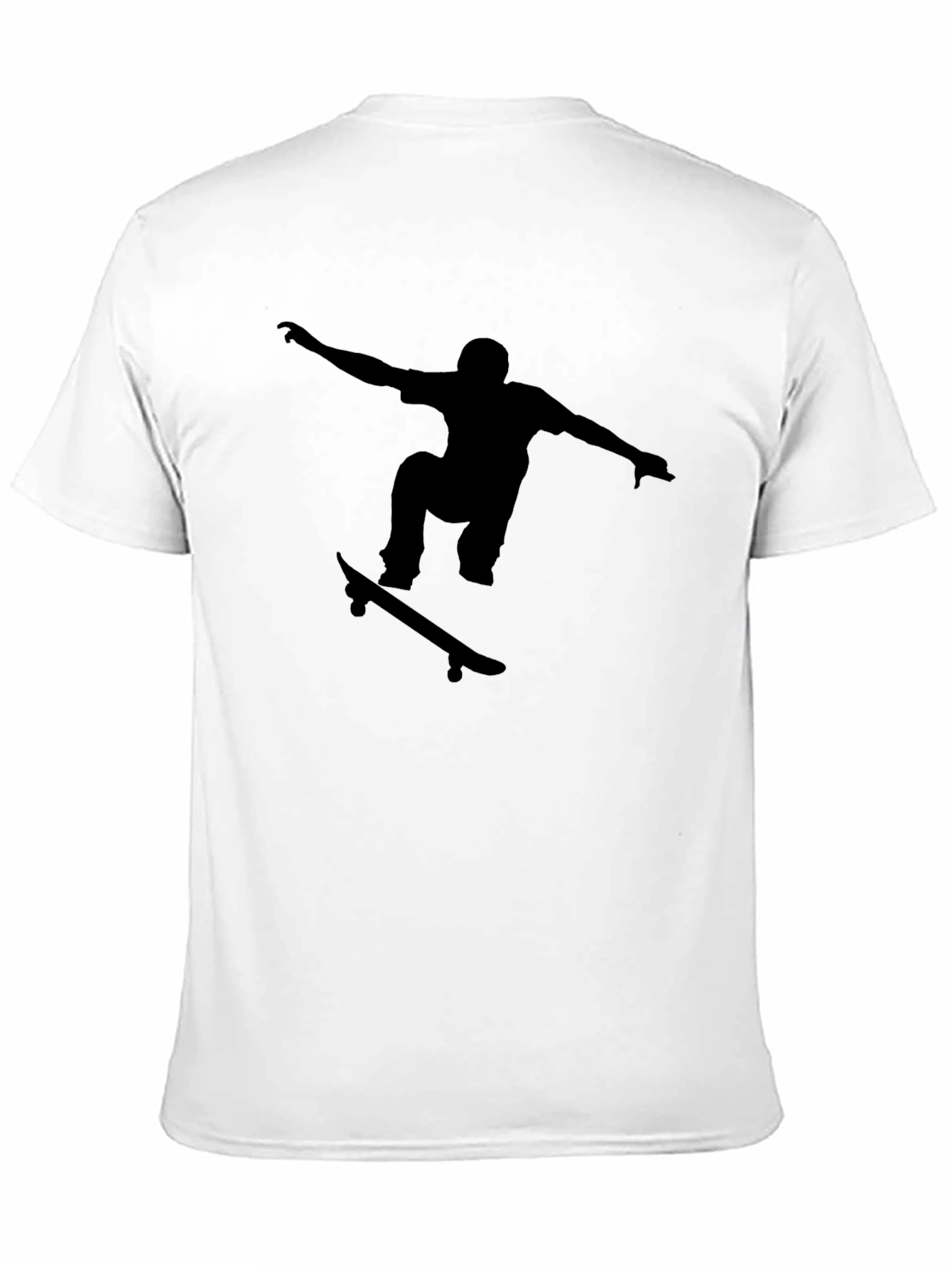 Skateboarder Graphic Black T-Shirt