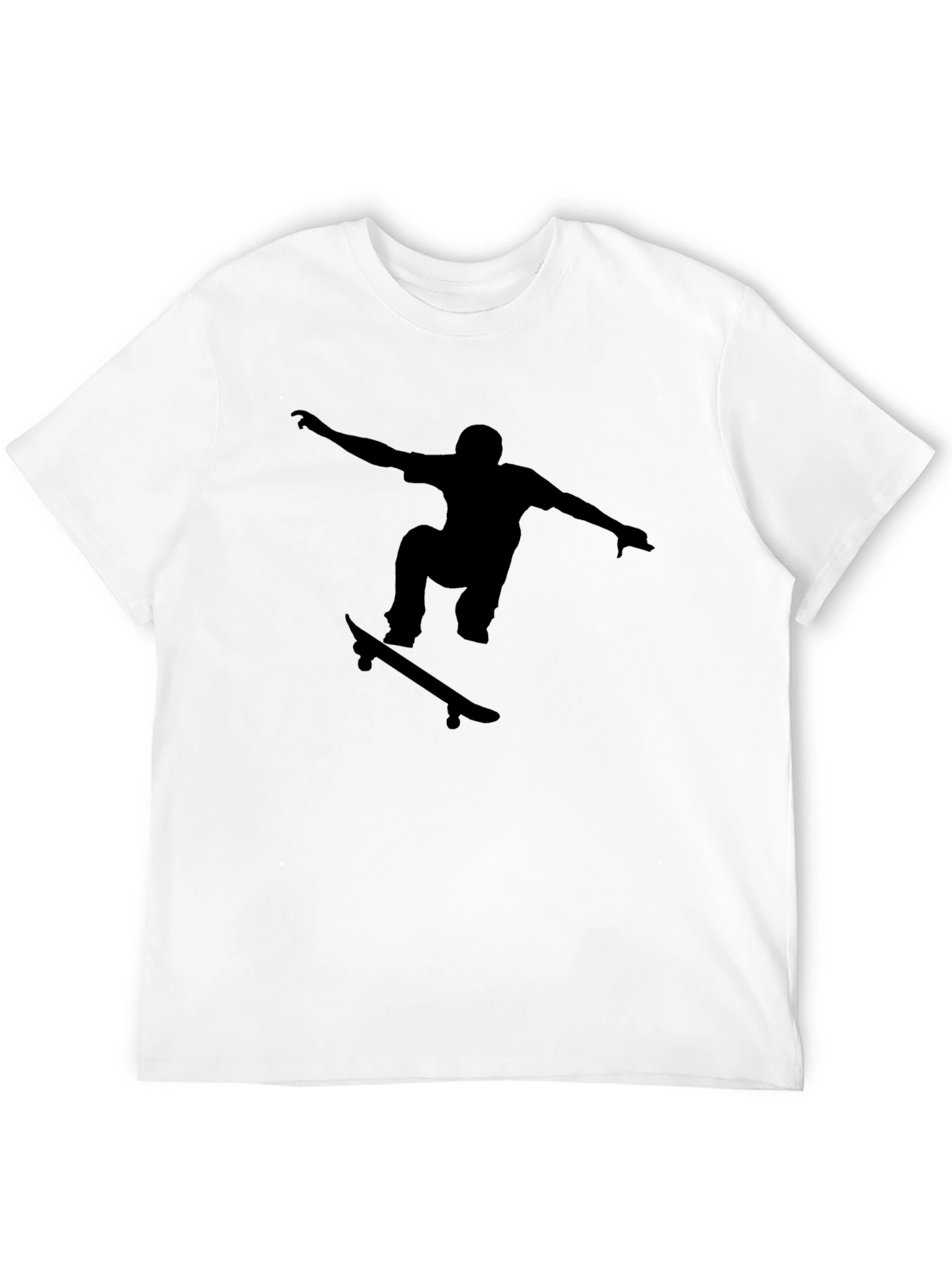 Skateboarder Graphic Black T-Shirt