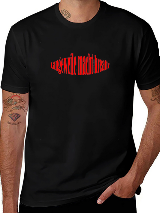 Boredom Makes Creative T-Shirt - Black