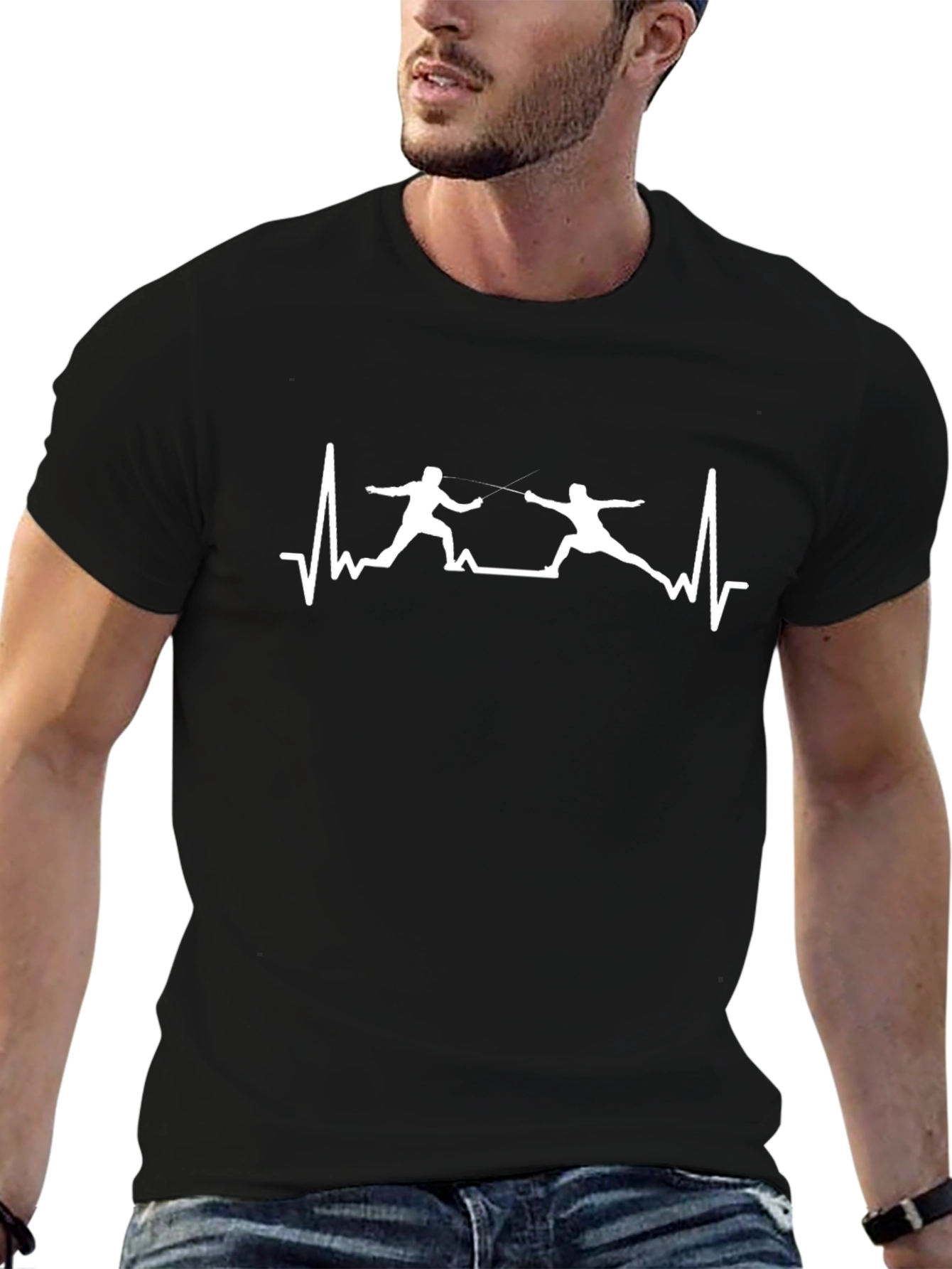 Fencing Heartbeat T-Shirt