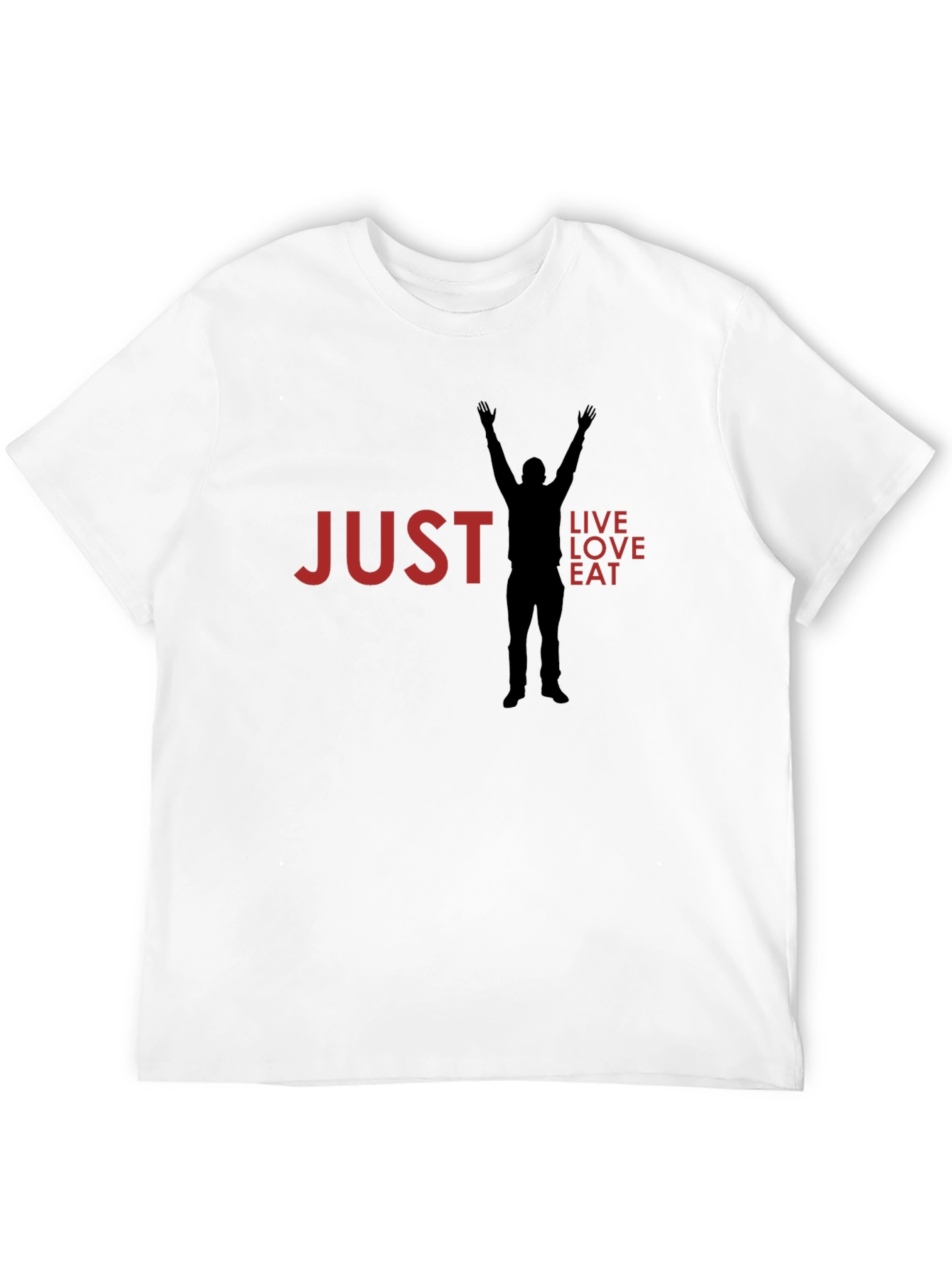 Just Live Love Eat Graphic T-Shirt