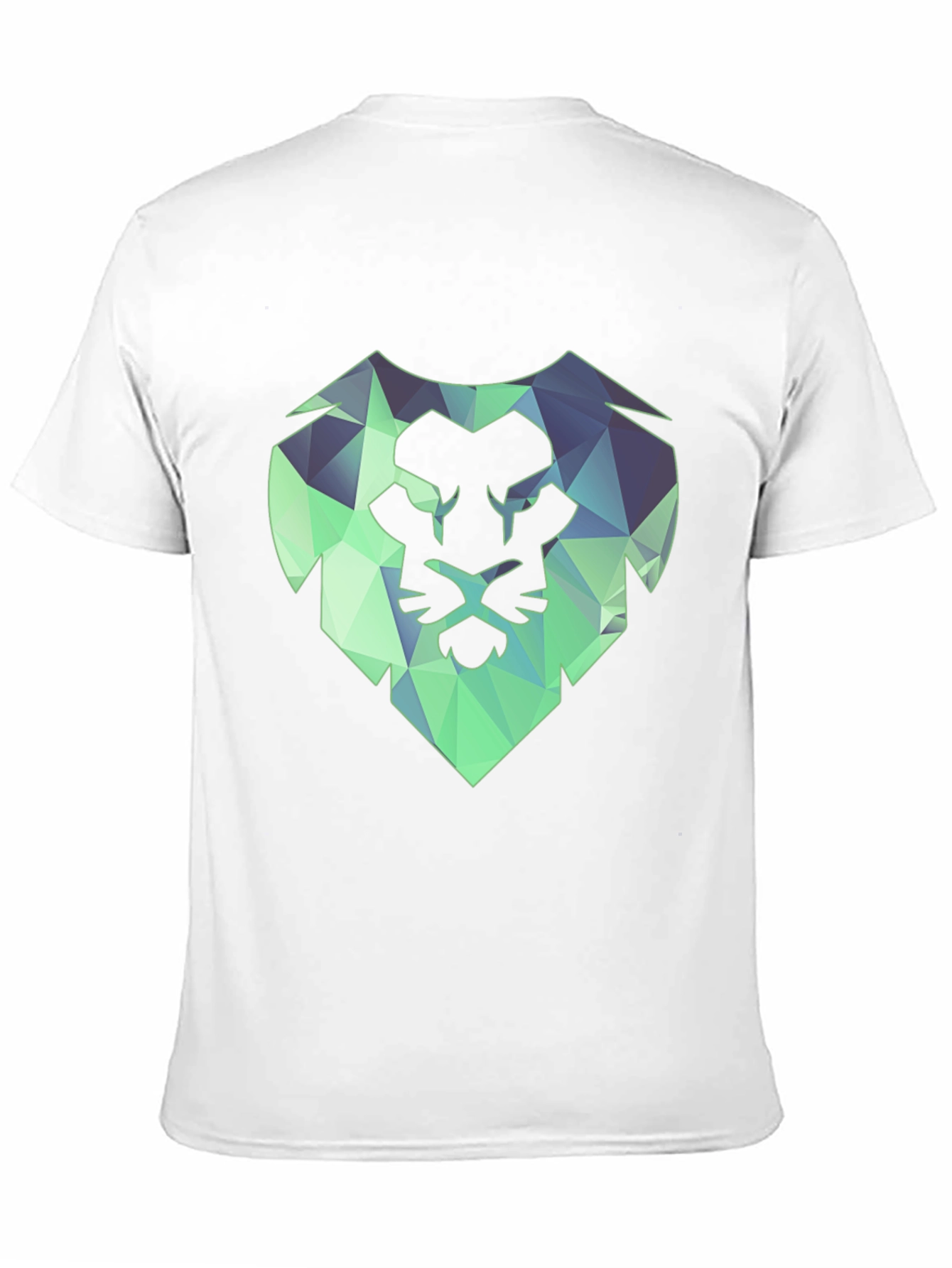 Geometric Lion Tee - Modern Black T-Shirt