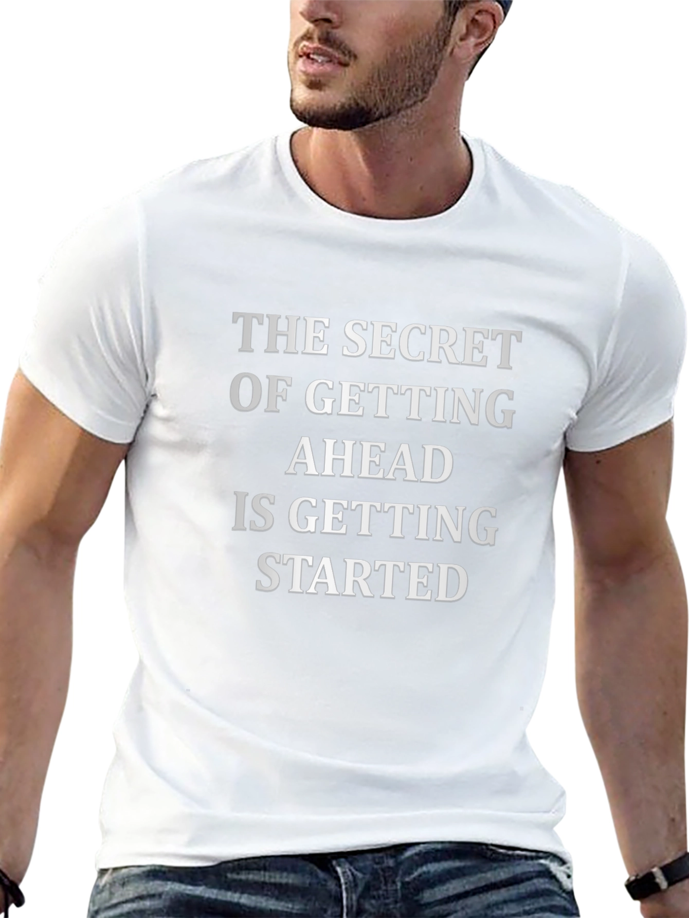 Inspirational Quote T-Shirt - Get Started!