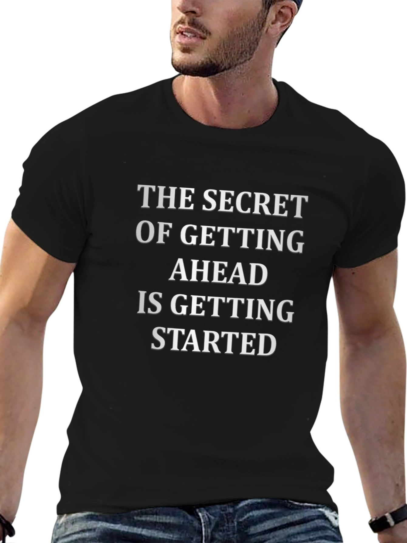 Inspirational Quote T-Shirt - Get Started!