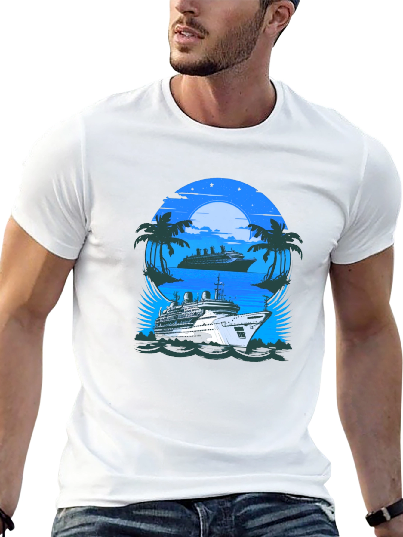 Cruise Ship Graphic Tee - Vacation Vibes