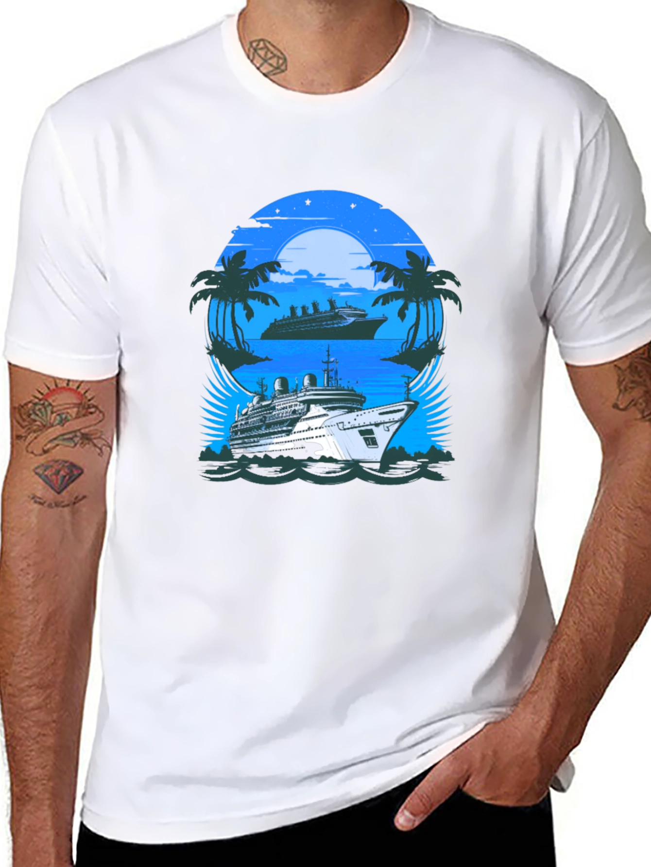 Cruise Ship Graphic Tee - Vacation Vibes