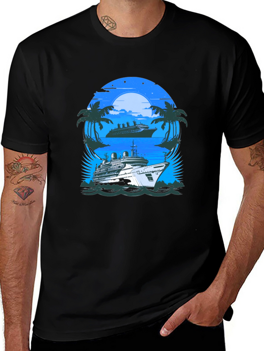 Cruise Ship Graphic Tee - Vacation Vibes