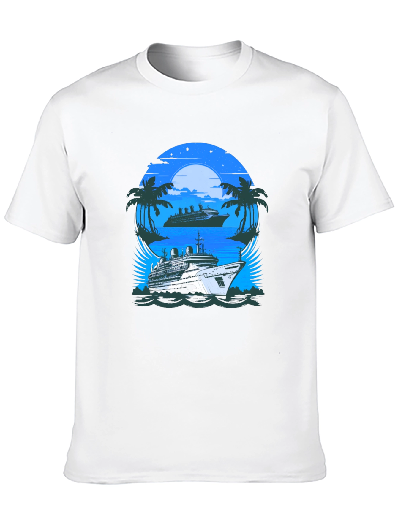 Cruise Ship Graphic Tee - Vacation Vibes