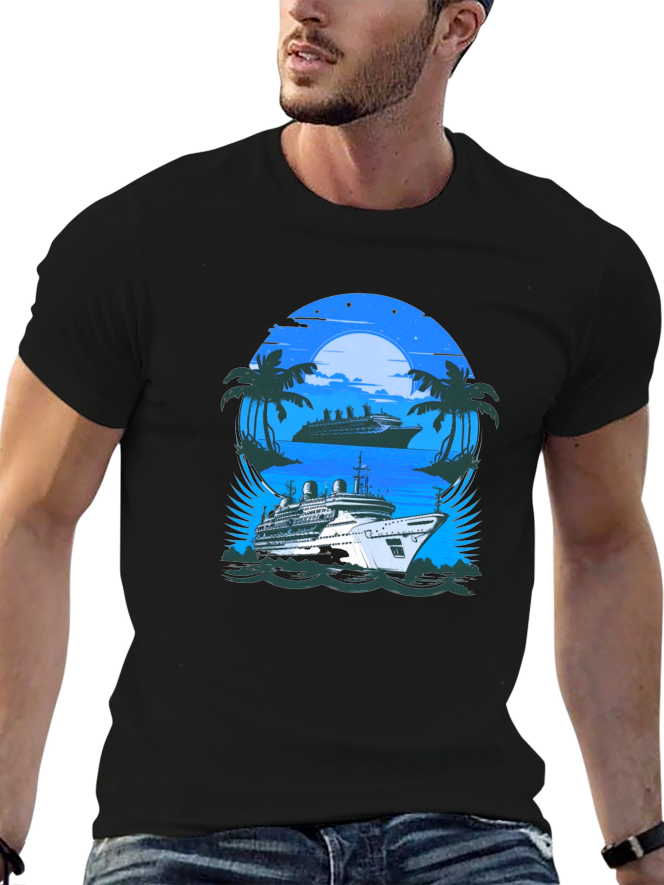 Cruise Ship Graphic Tee - Vacation Vibes