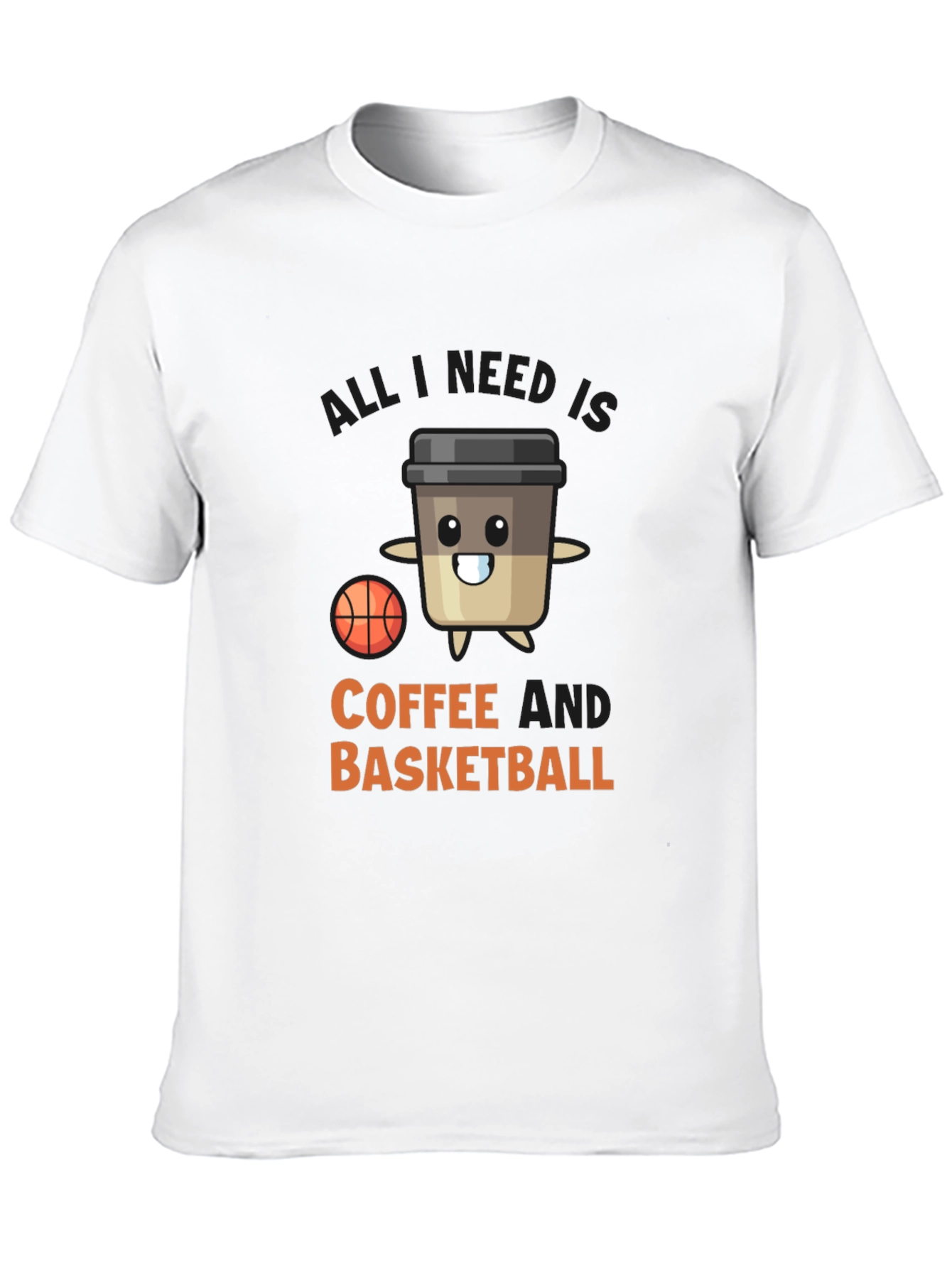 Coffee & Basketball Graphic Tee