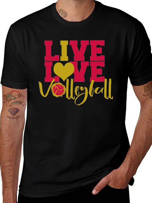 Live Love Volleyball Graphic T-Shirt