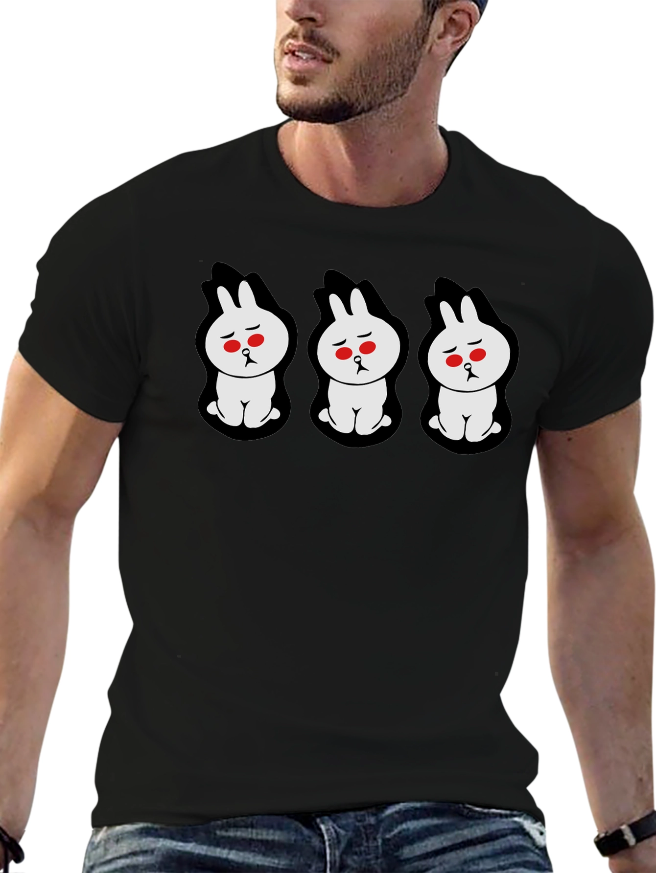 Sad Bunny Black T-Shirt