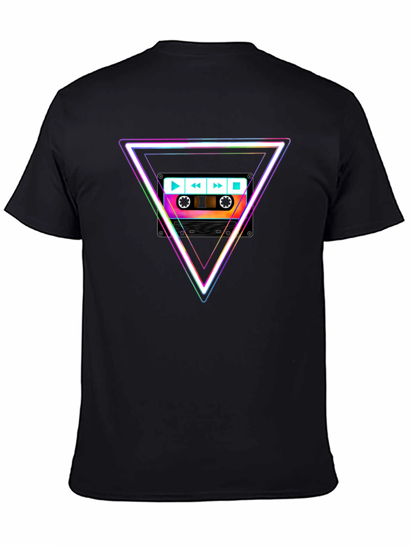 Retro Cassette Triangle Graphic Tee