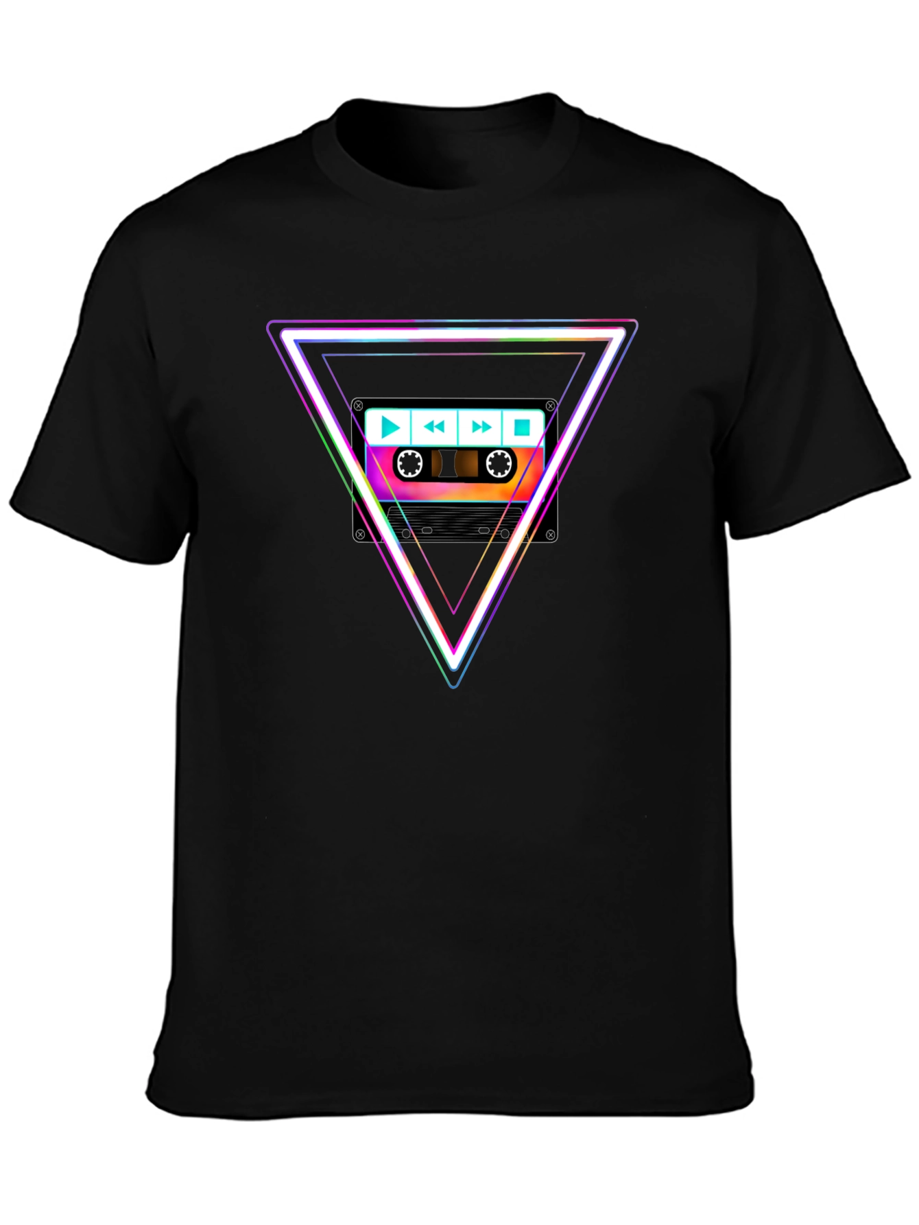 Retro Cassette Triangle Graphic Tee