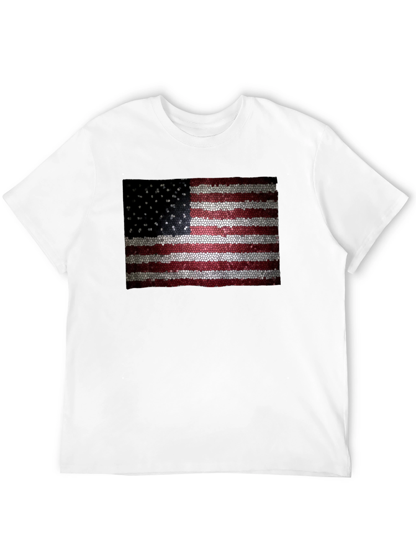 American Flag Mosaic Graphic T-Shirt