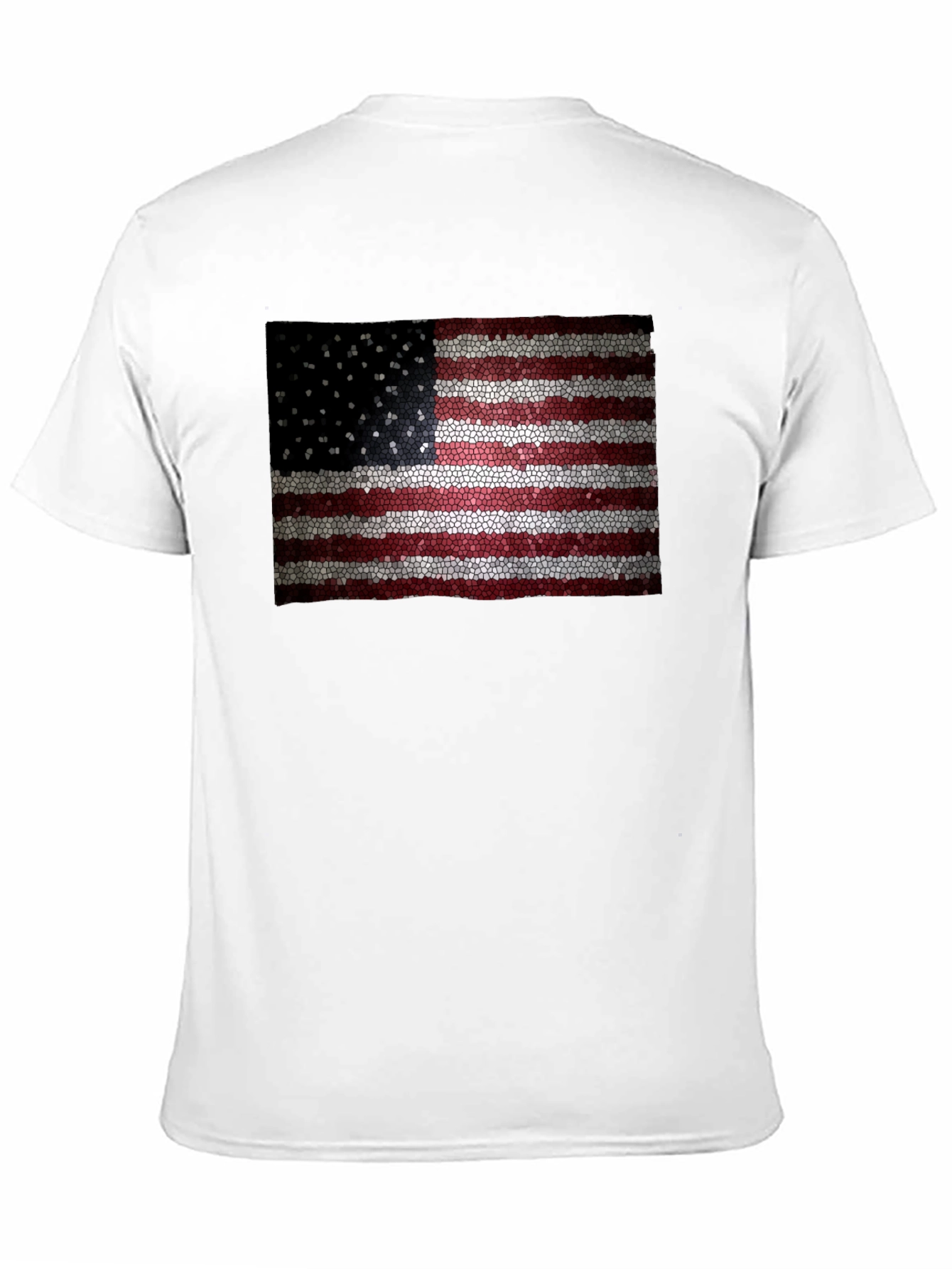 American Flag Mosaic Graphic T-Shirt