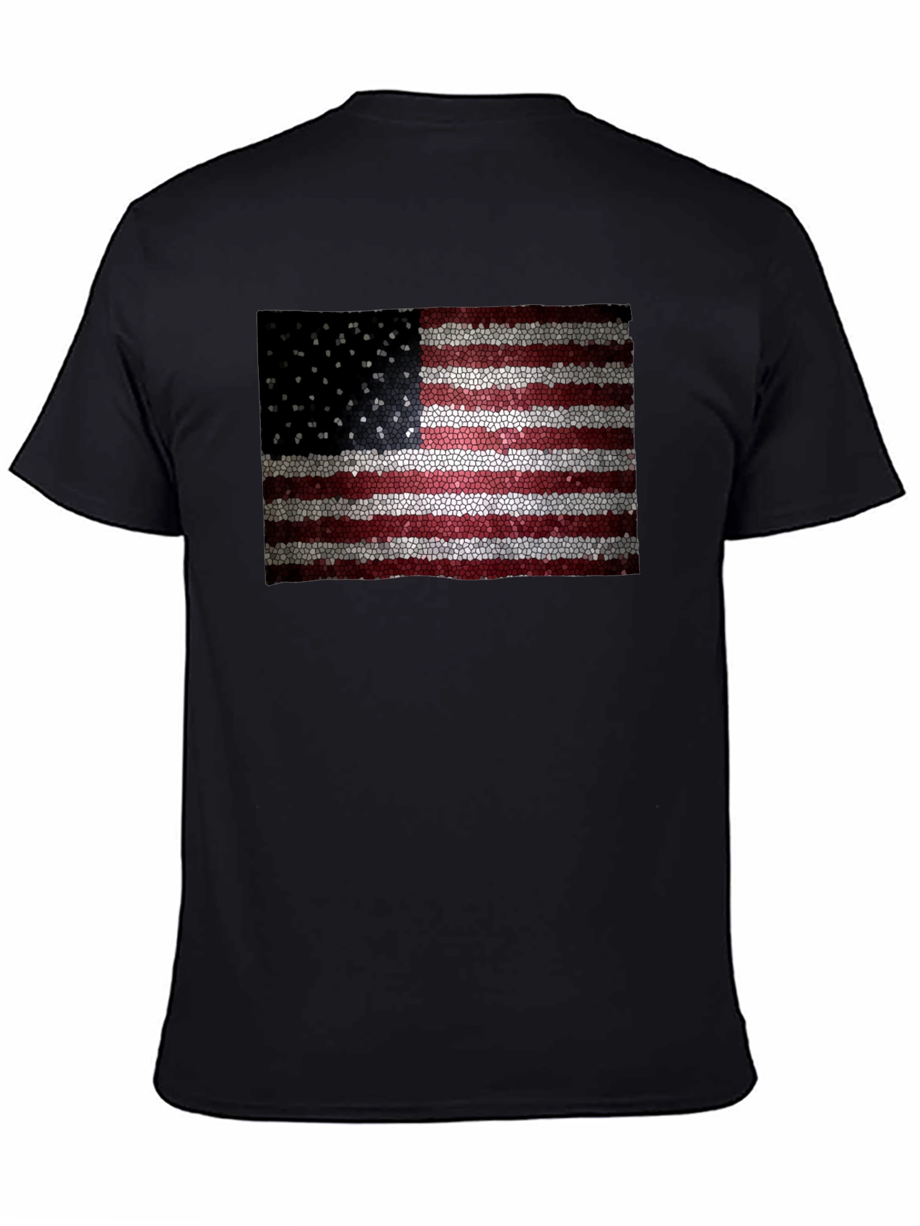 American Flag Mosaic Graphic T-Shirt