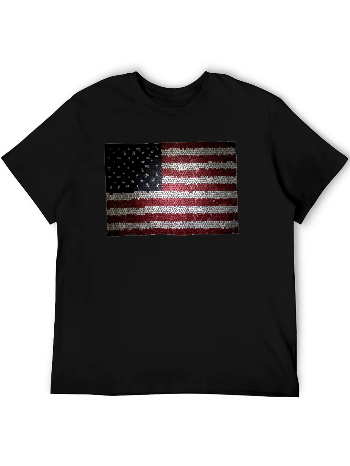 American Flag Mosaic Graphic T-Shirt