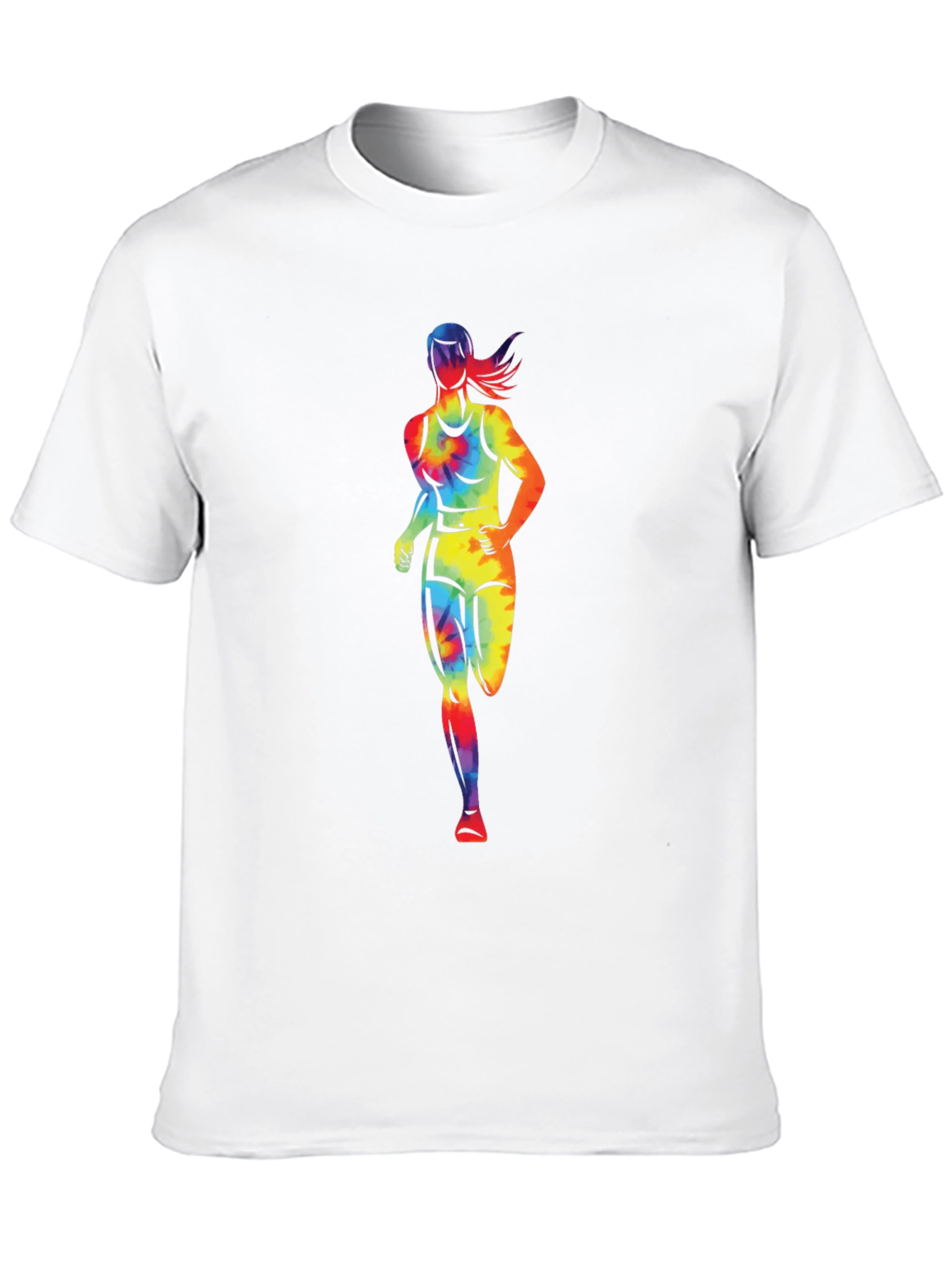 Rainbow Runner Graphic T-Shirt