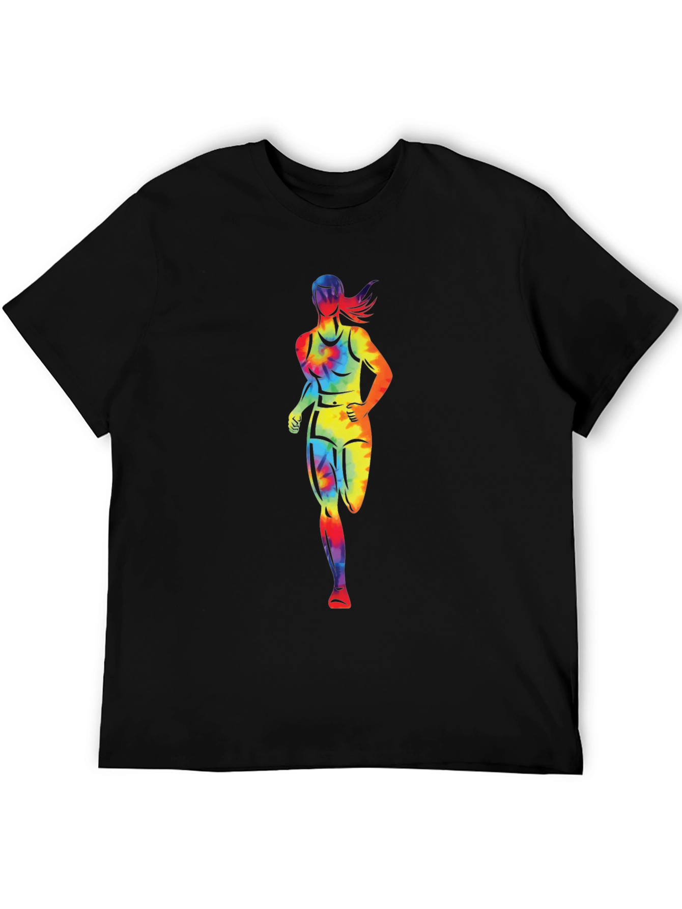 Rainbow Runner Graphic T-Shirt