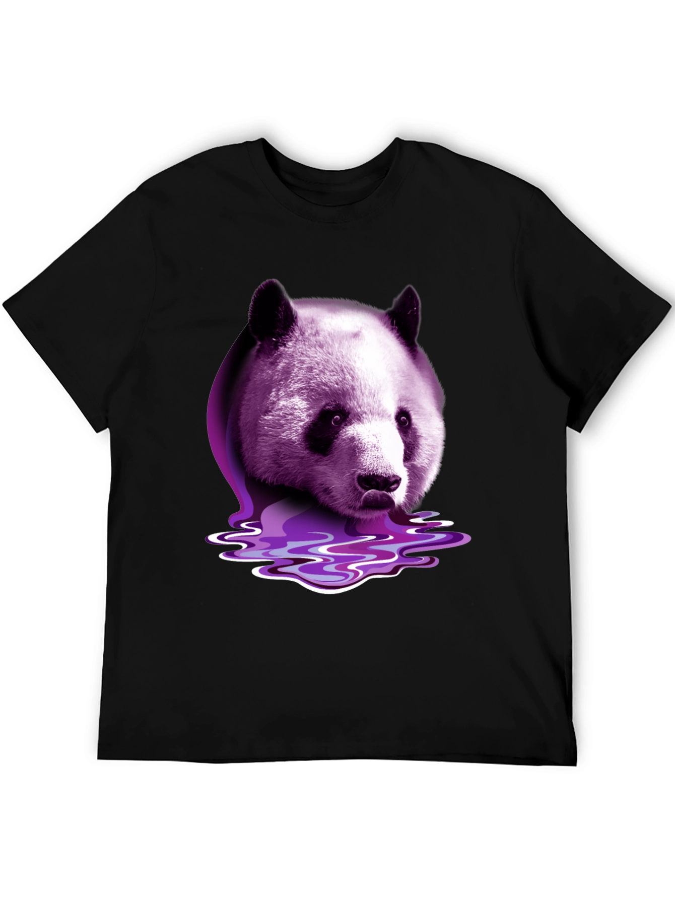 Purple Panda Graphic T-Shirt
