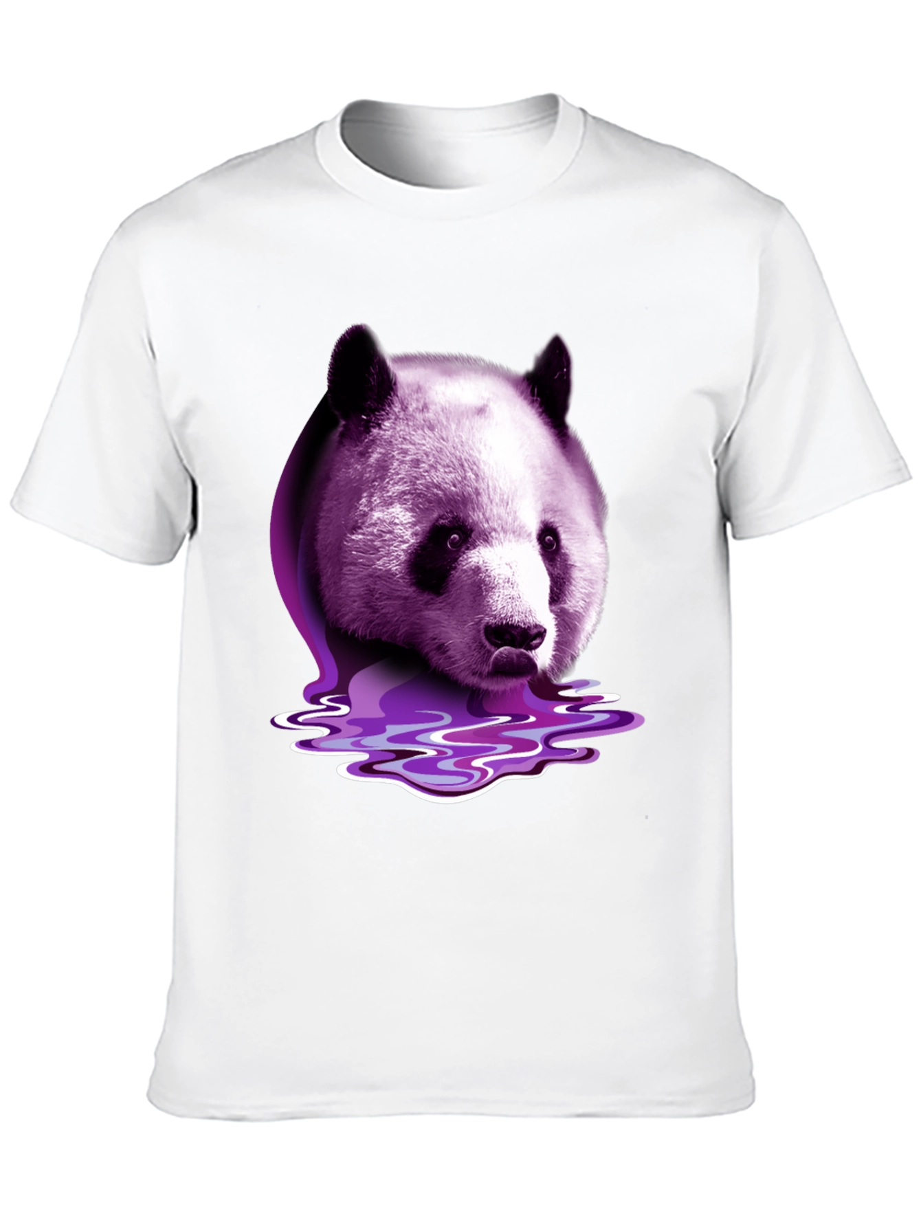 Purple Panda Graphic T-Shirt