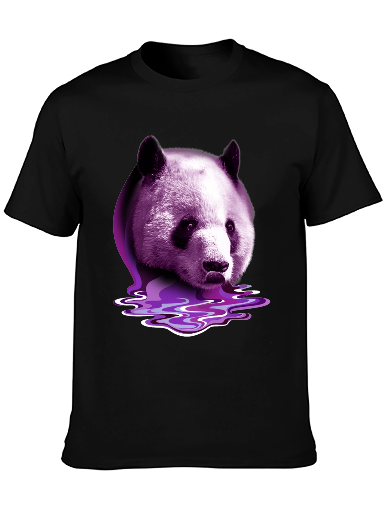 Purple Panda Graphic T-Shirt