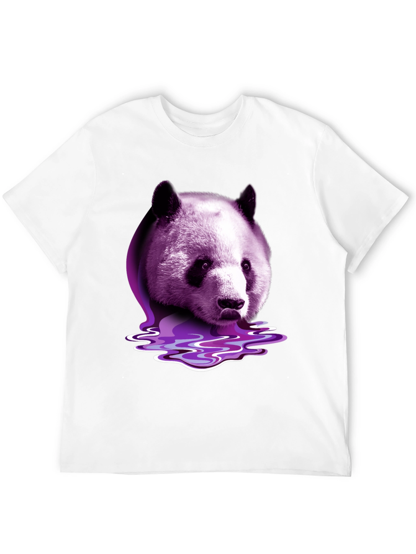 Purple Panda Graphic T-Shirt