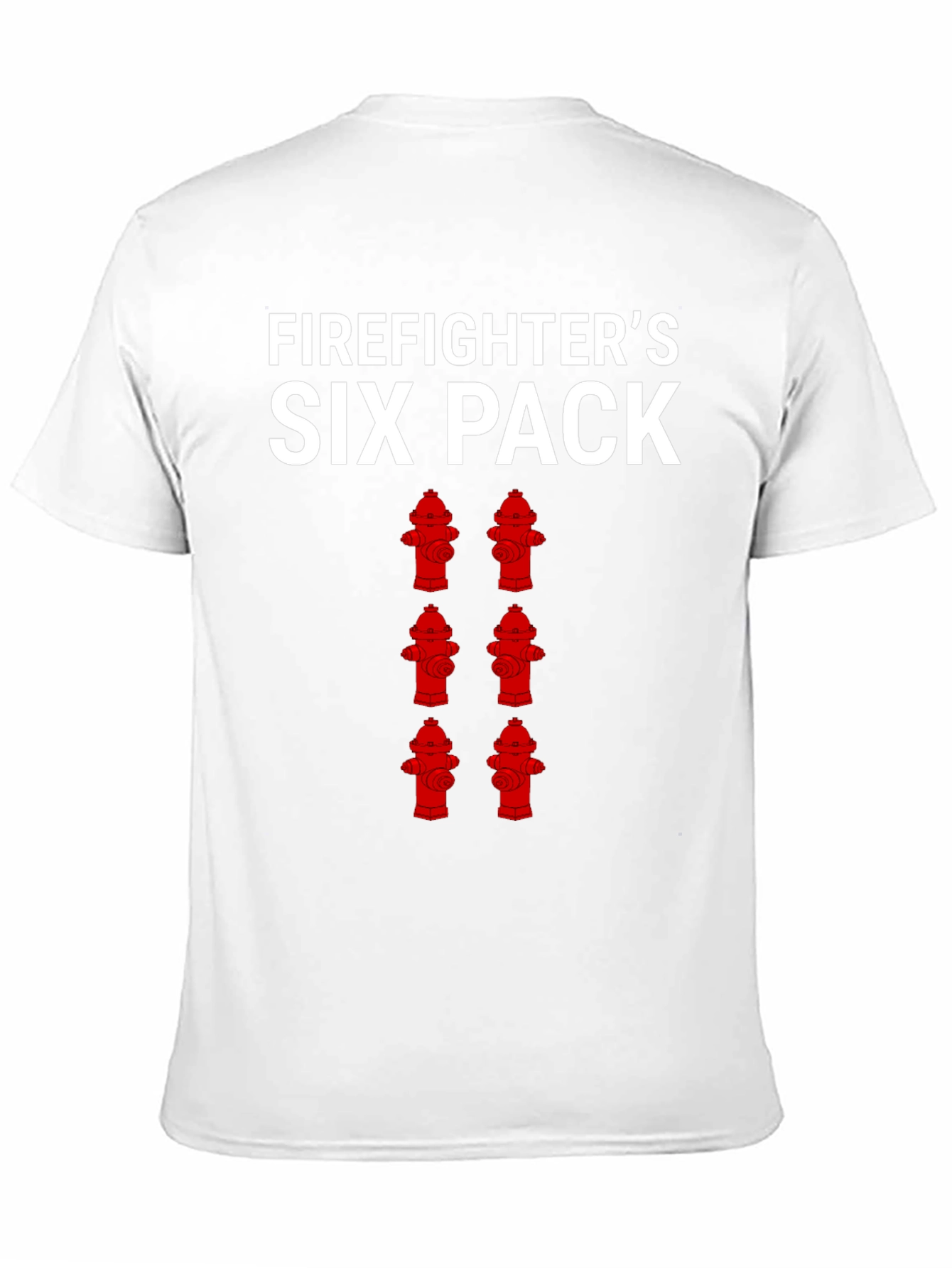 Firefighters Six Pack T-Shirt - Humorous Design